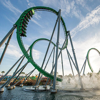 The Incredible Hulk Coaster at Universal Orlando Resort