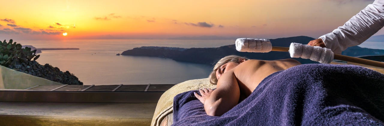 Legendary sunsets are on the menu at Andronis Concept Wellness Resort in Santorini, Greece. | Photo courtesy Andronis Concept Wellness Resort