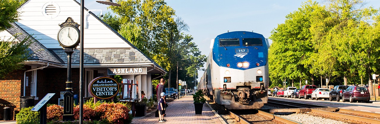 Up to 50 trains a day roll through the town depot in Ashland, Virginia. | Photo courtesy of Town of Ashland, Virginia