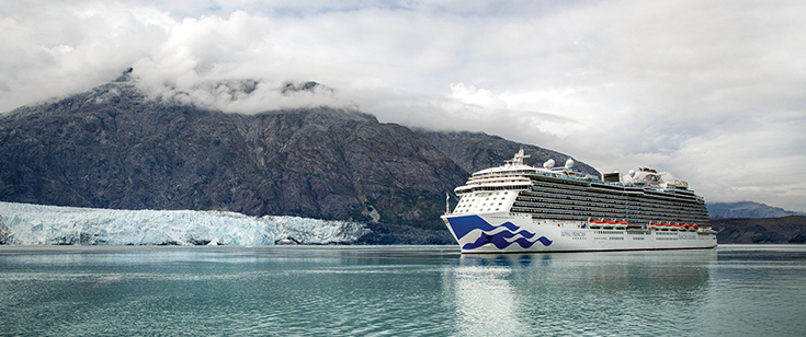 Princess Cruise ship in Glacier Bay