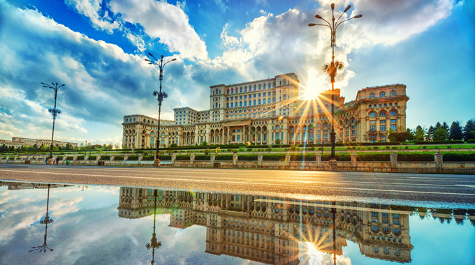 Parliament Palace in Bucharest, Romania