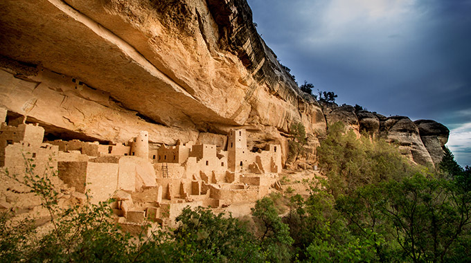 The Cliff Palace at Mesa Verde National Park