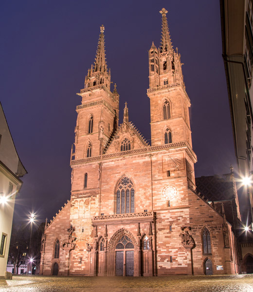 Basel Minster cathedral in Switzerland