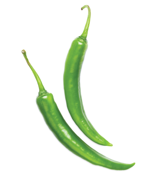 Green chiles.
