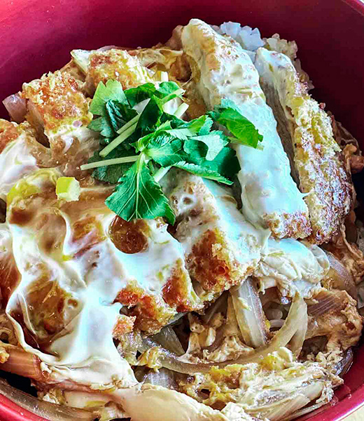 Otafuku Katsudon pork cutlet bowl. 