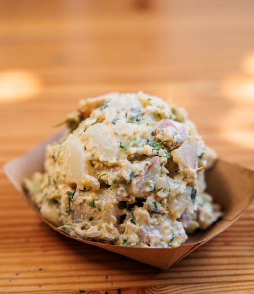 Moo's Craft Barbecue potato salad. 