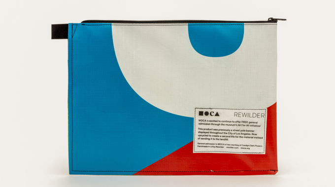 MOCA x Rewilder pouch from the Museum of Contemporary Art.