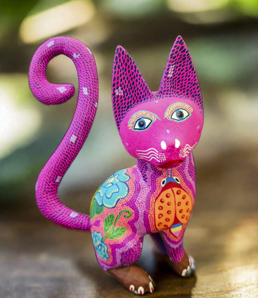 Cat alebrije at the Museum of Latin American Art. 