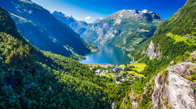 Geirangerfjord in Norway.