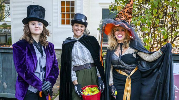 Ghosts on the Banke costumed staff and volunteers.