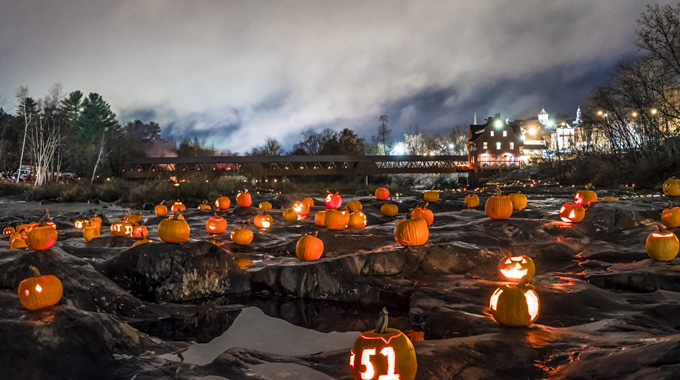 Ammonoosuc River Gathering of the Jack-o'-Lanterns.