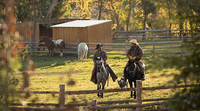 Horseback riding experience. | Photo by Bishop’s Lodge, Auberge Resorts Collection