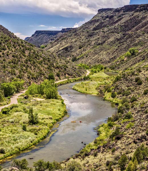 Rio Grande Orilla Verde aerial view.