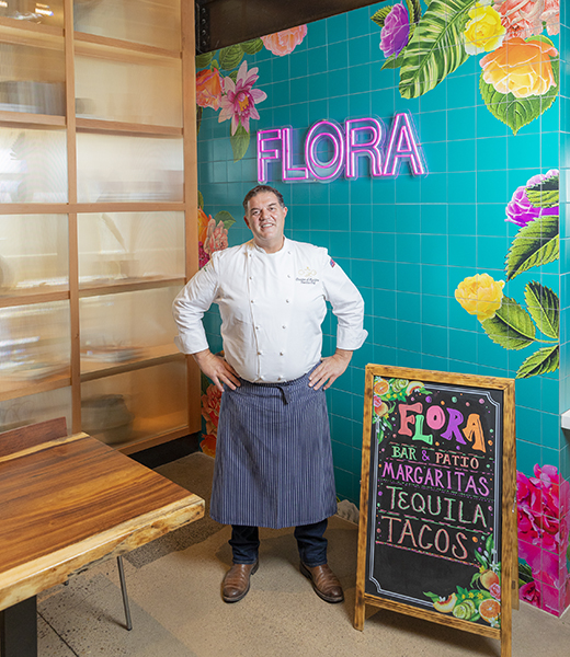 Roy Montoya, executive chef at Flora. | Photo by Gabriella Marks