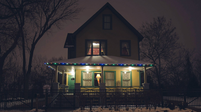 Exterior of house from A Christmas Story.