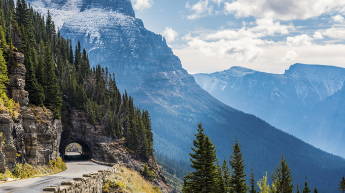 Visitors need a reservation to drive Going-to-the-Sun Road in Glacier National Park during summer months. | Photo by tristanbnz/stock.adobe.com