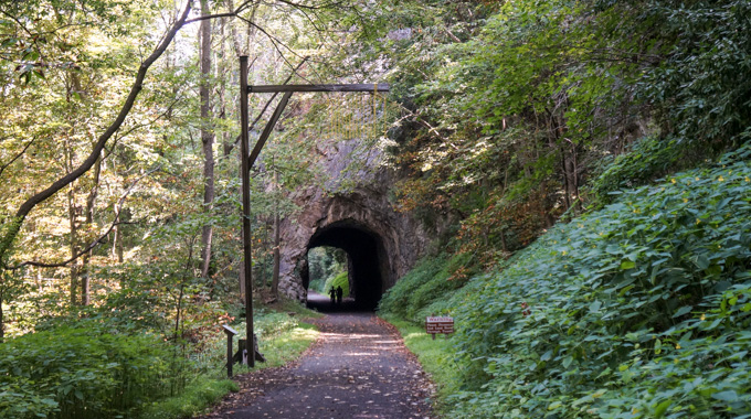 New River Trail tunnel.