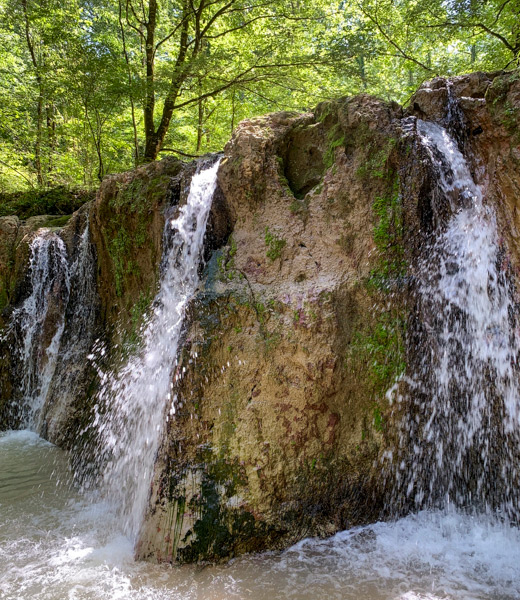 One of many waterfalls at Clark Creek Natural Area.