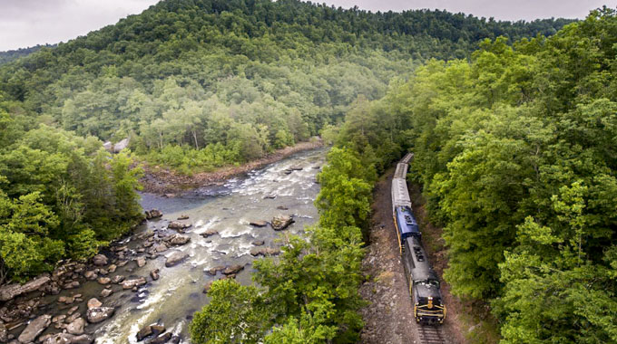 Aerial view of new Tygart Flyer.